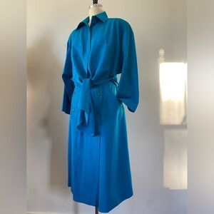 Gucci vintage turquoise 1980's skirt set XL